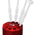 BEST βάση κατσαβιδιών BST-10S, 10 θέσεων, περιστρεφόμενη, κόκκινη