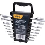 DELI σετ γερμανικά κλειδιά DL160008A, 6x7-20x22mm, 8τμχ