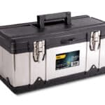 DELI εργαλειοθήκη 35716, μεταλλικό κούμπωμα, 40x18x18cm, ασημί