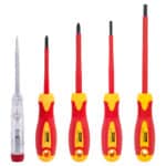 DELI σετ κατσαβίδια ηλεκτρολόγου DL510005 με μόνωση 1000V, 5τμχ