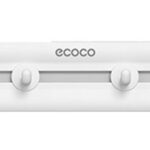 ECOCO κρεμάστρα μπάνιου/κουζίνας E23154 με 6 γάντζους, 3.8x5x40cm, λευκή