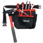 PROLINE εργαλειοθήκη μέσης 52067 με ζώνη 117cm, 7 θέσεων, μαύρη