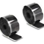 Αυτοκόλλητα τύπου Velcro TIES-067 σε ρολό 5m, 45x50mm, μαύρο