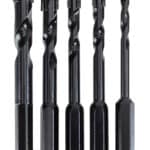 DELI σετ τρυπάνια DH-CZZ005-ED2 για γυαλί, 40Cr YG6X, 4/5/6/8/10mm, εξάγωνο, 5τμχ