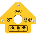 DELI μαγνητική γωνία συγκόλλησης DL-HDW25 με 45°/90°/135° γωνίες, 3", 11kg