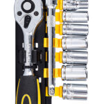 DELI σετ καστάνια με καρυδάκια DL0012T, 45 δόντια, 1/4", 150mm, 12τμχ